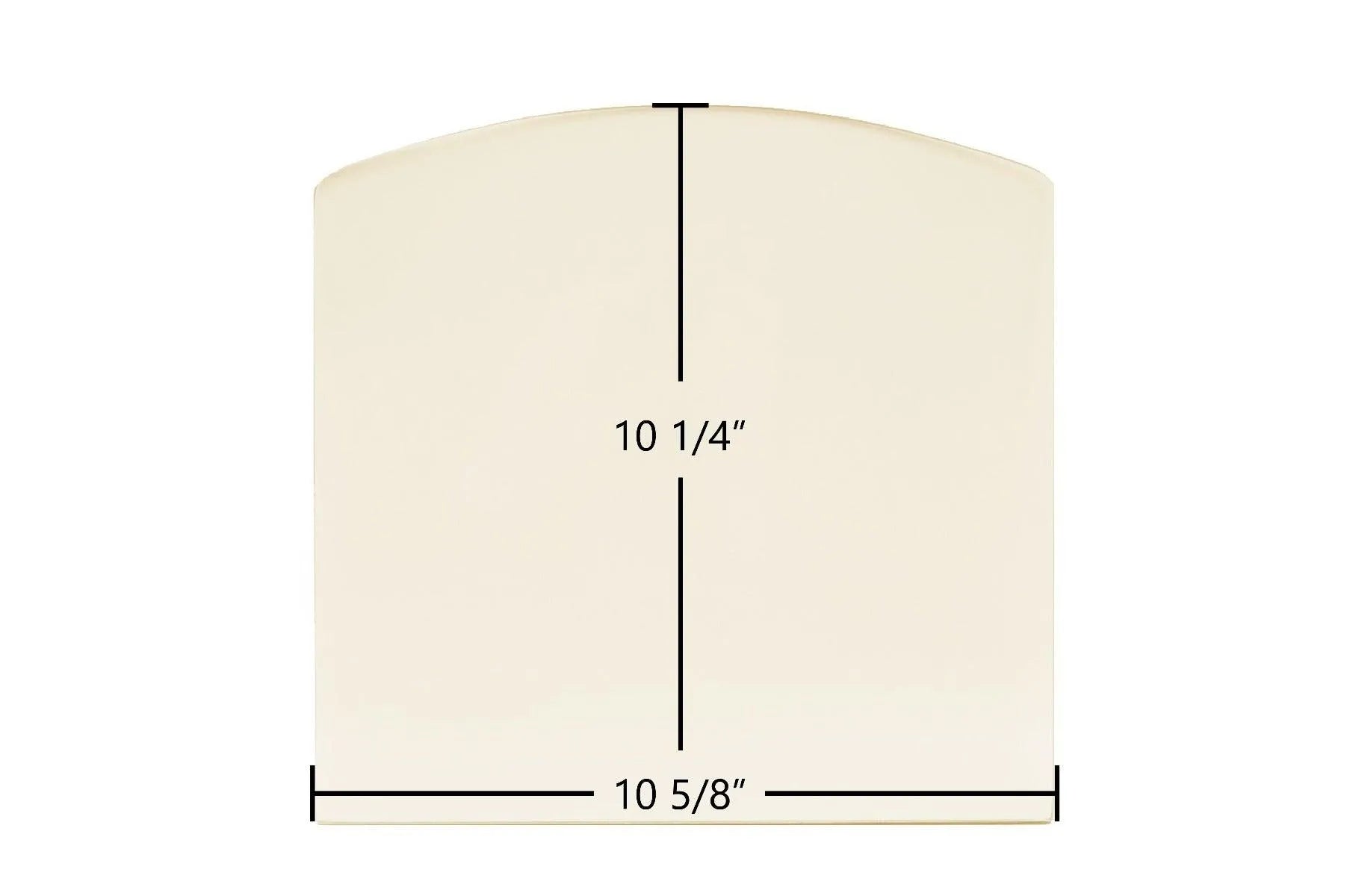 Harman Invincible Ceramic Glass Panel (10 5/8" x 10 1/4") – Archtop High-Temp Replacement | Part #3-40-00280 - Total Hearth