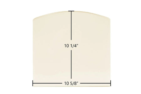Harman Invincible Ceramic Glass Panel (10 5/8" x 10 1/4") – Archtop High-Temp Replacement | Part #3-40-00280 - Total Hearth