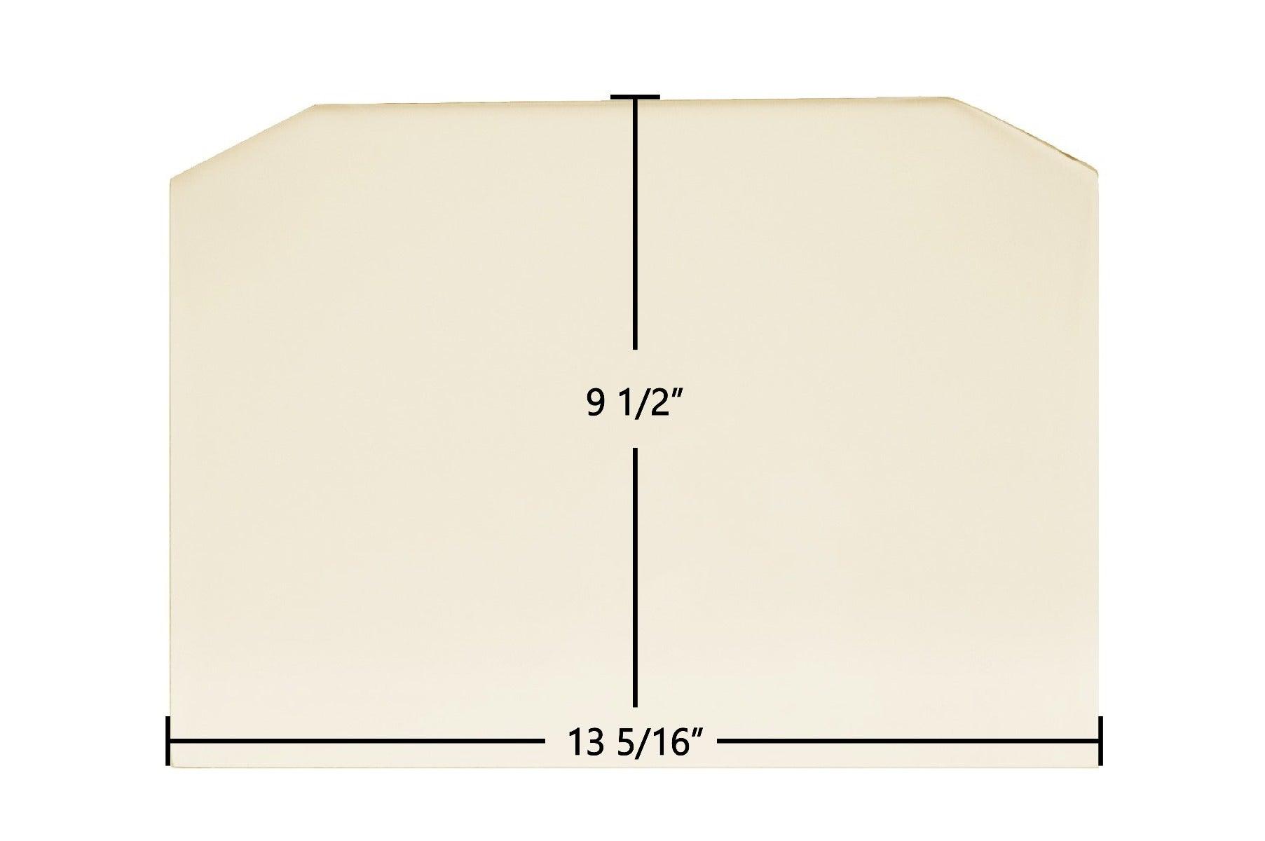 Harman P38, P43, PC45, P61A Ceramic Glass Panel – High-Temp Archtop Replacement (13 5/16" x 9 1/2") | Part #1-00-950133647, 3-40-950133125 - Total Hearth