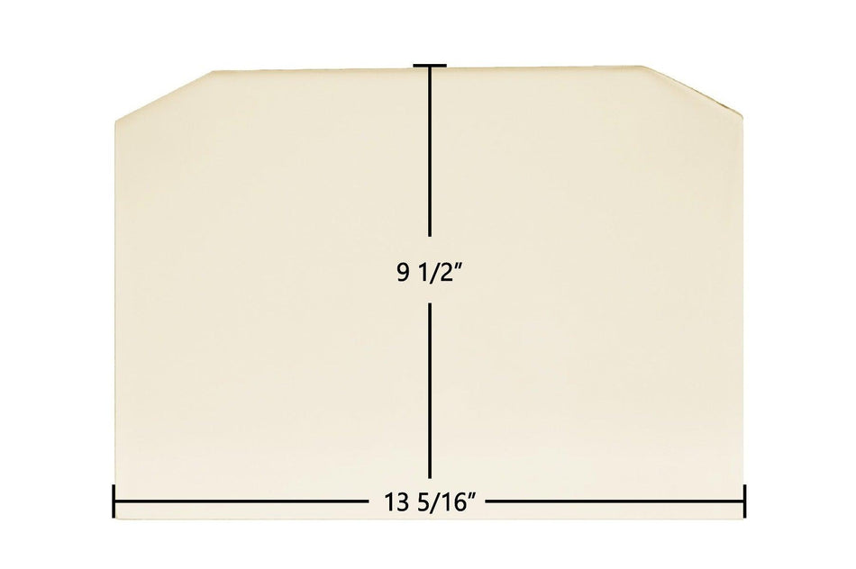 Harman P38, P43, PC45, P61A Ceramic Glass Panel – High-Temp Archtop Replacement (13 5/16" x 9 1/2") | Part #1-00-950133647, 3-40-950133125 - Total Hearth