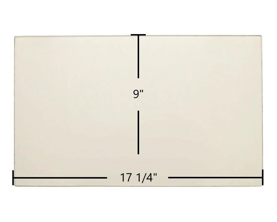 Haughs S18XE Ceramic Glass Panel (17 1/4" x 9") | High-Temp Replacement Firebox Window | Part #S19161 - Total Hearth