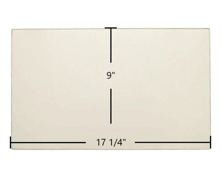 Haughs S18XE Ceramic Glass Panel (17 1/4" x 9") | High-Temp Replacement Firebox Window | Part #S19161 - Total Hearth