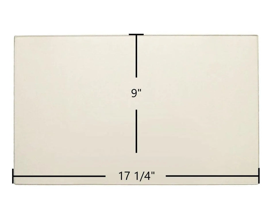 Haughs S18XE Ceramic Glass Panel (17 1/4" x 9") | High-Temp Replacement Firebox Window | Part #S19161 - Total Hearth