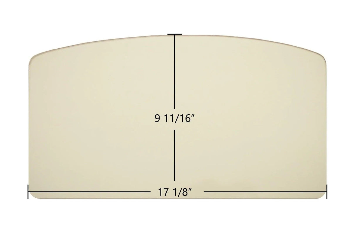 Haughs S27XE Ceramic Glass Panel (17 1/8" x 9 11/16") | Archtop Firebox Replacement | Part #S27XE - Total Hearth