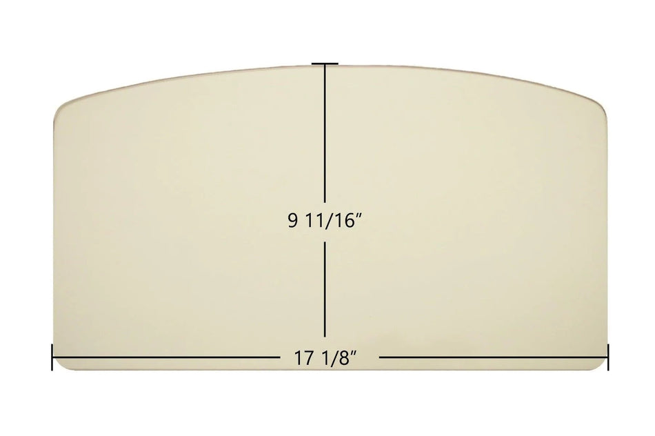 Haughs S27XE Ceramic Glass Panel (17 1/8" x 9 11/16") | Archtop Firebox Replacement | Part #S27XE - Total Hearth