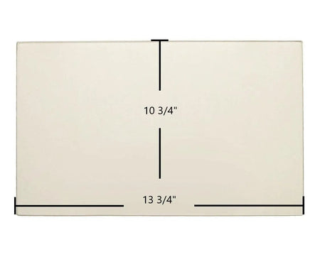 Heatilator Eco-Choice PS35, PS50, CAB50 Ceramic Glass Panel – High-Temperature Replacement (13 3/4" x 10 3/4") - Total Hearth