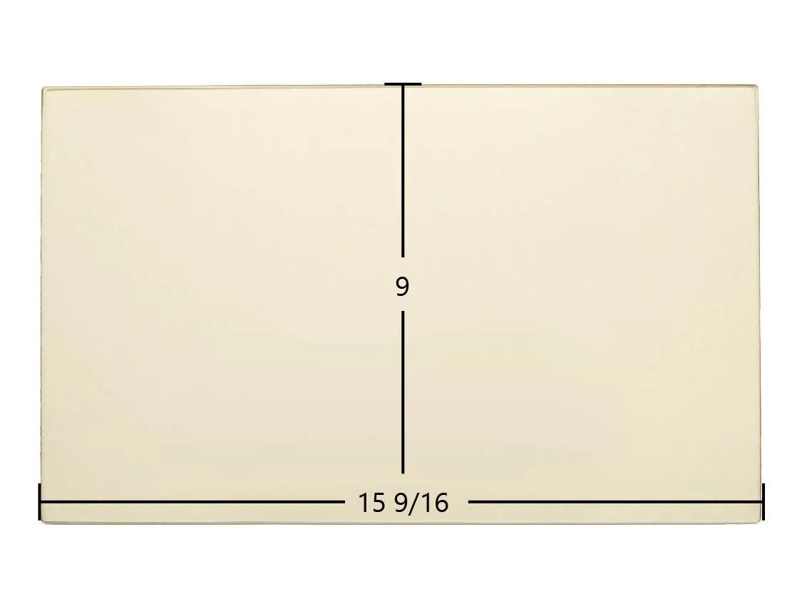 Hitzer 30-95 E-Z Flo Hopper Ceramic Glass Panel – OEM Replacement (15 9/16" x 9") - Total Hearth