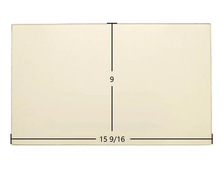 Hitzer 30-95 E-Z Flo Hopper Ceramic Glass Panel – OEM Replacement (15 9/16" x 9") - Total Hearth