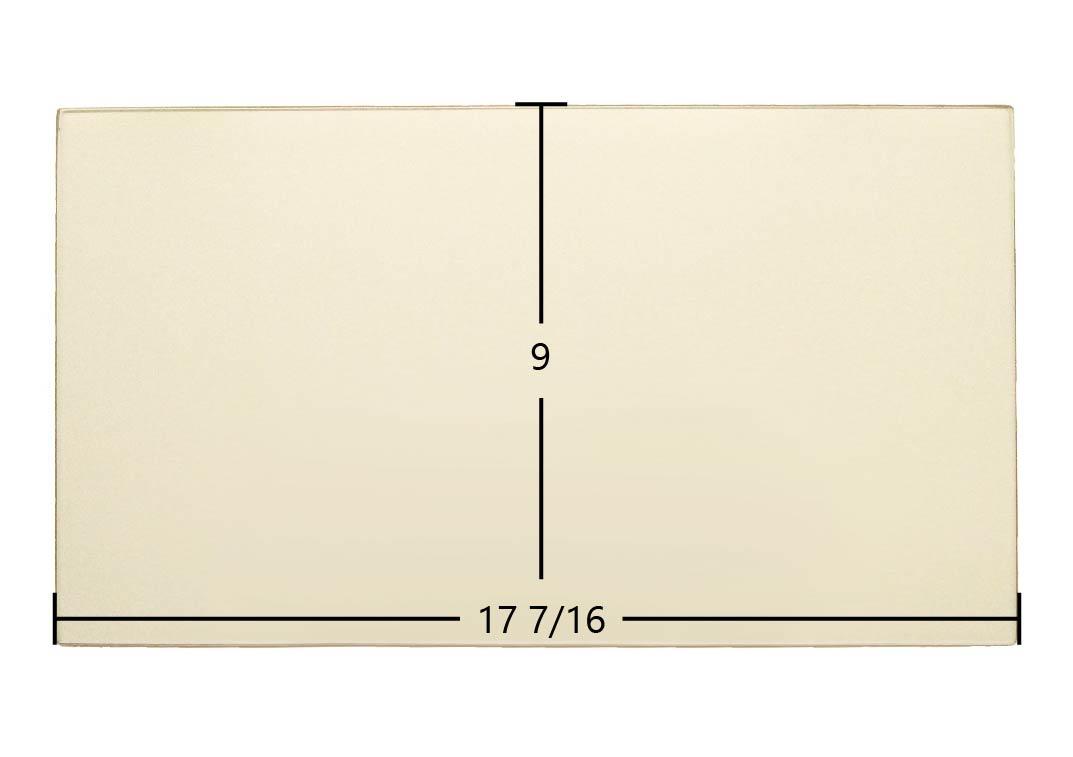 Hitzer 354 Ceramic Glass Panel – OEM Replacement (17 7/16" x 9") - Total Hearth