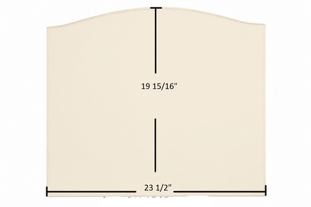 BIS Panorama archtop ceramic glass panel measuring 23 1/2" x 19 15/16"