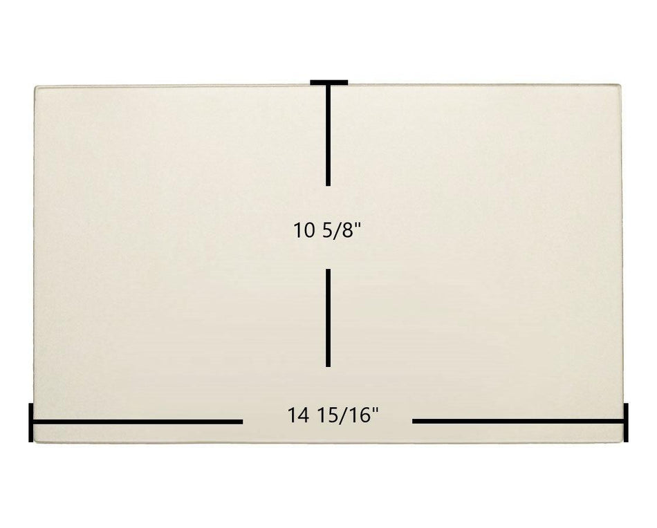 Jotul F 100, F 100 Eco LL, F 100 SE, Nordic QT, GF 100 Ceramic Glass Panel – Replacement for Part #129976 (14 15/16" x 10 5/8") - Total Hearth