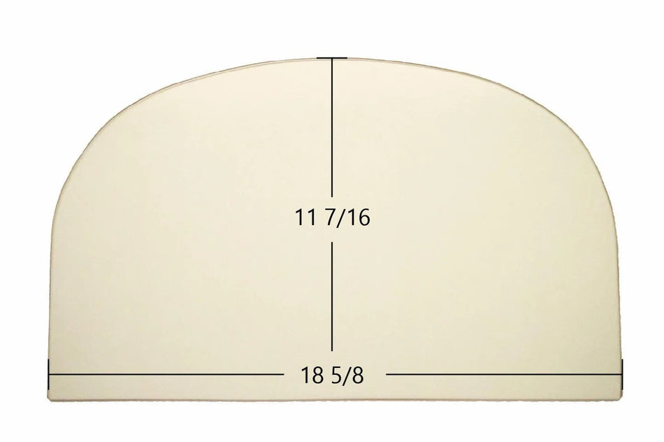 Jotul F400 Castine Ceramic Glass Panel – High-Temperature Replacement (18 5/8" x 11 7/16") 1/8" thickness - Total Hearth