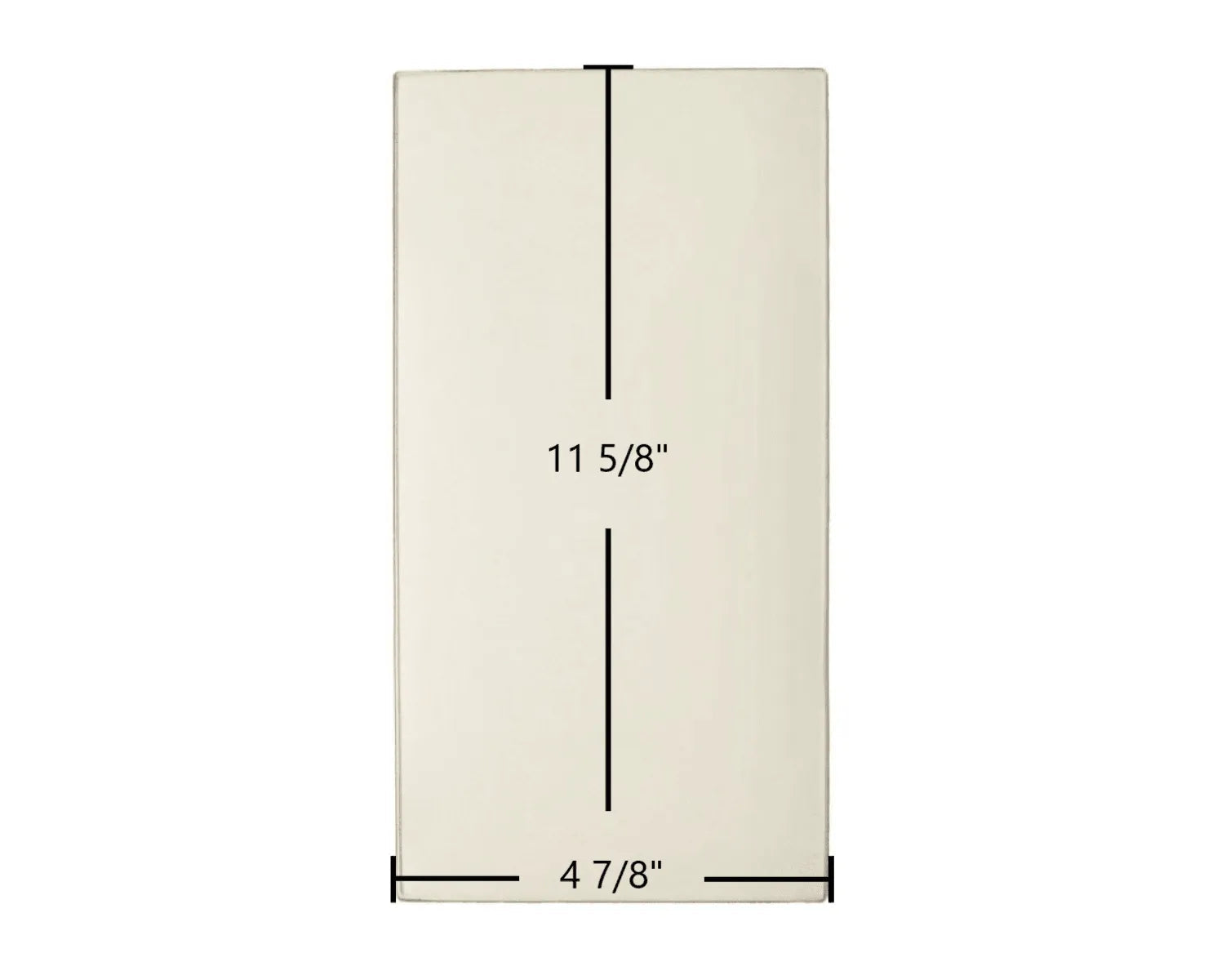 Jotul I 80 Maxi Classic Ceramic Glass Panel – 4 7/8" x 11 5/8" (Part #10024033) - Total Hearth