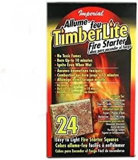 Imperial Timberlite Fire Starter Squares – KK0312 | 24 Squares Per Box - Total Hearth