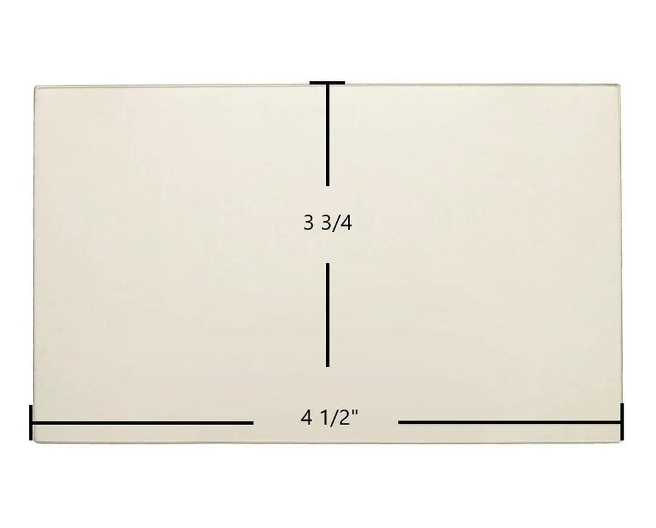 Kozi KSH Small Pellet Stove Ceramic Glass Panel – 4 1/2" x 3 3/4" (Part #GLSOSKSH) - Total Hearth
