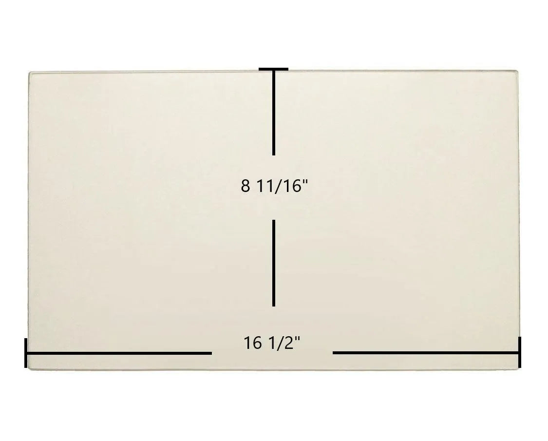 Kozi Baywin Pellet Stove Center Ceramic Glass Panel – 16 1/2" x 8 11/16" - Total Hearth