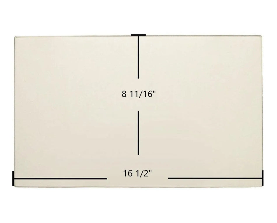 Kozi Baywin Pellet Stove Center Ceramic Glass Panel – 16 1/2" x 8 11/16" - Total Hearth