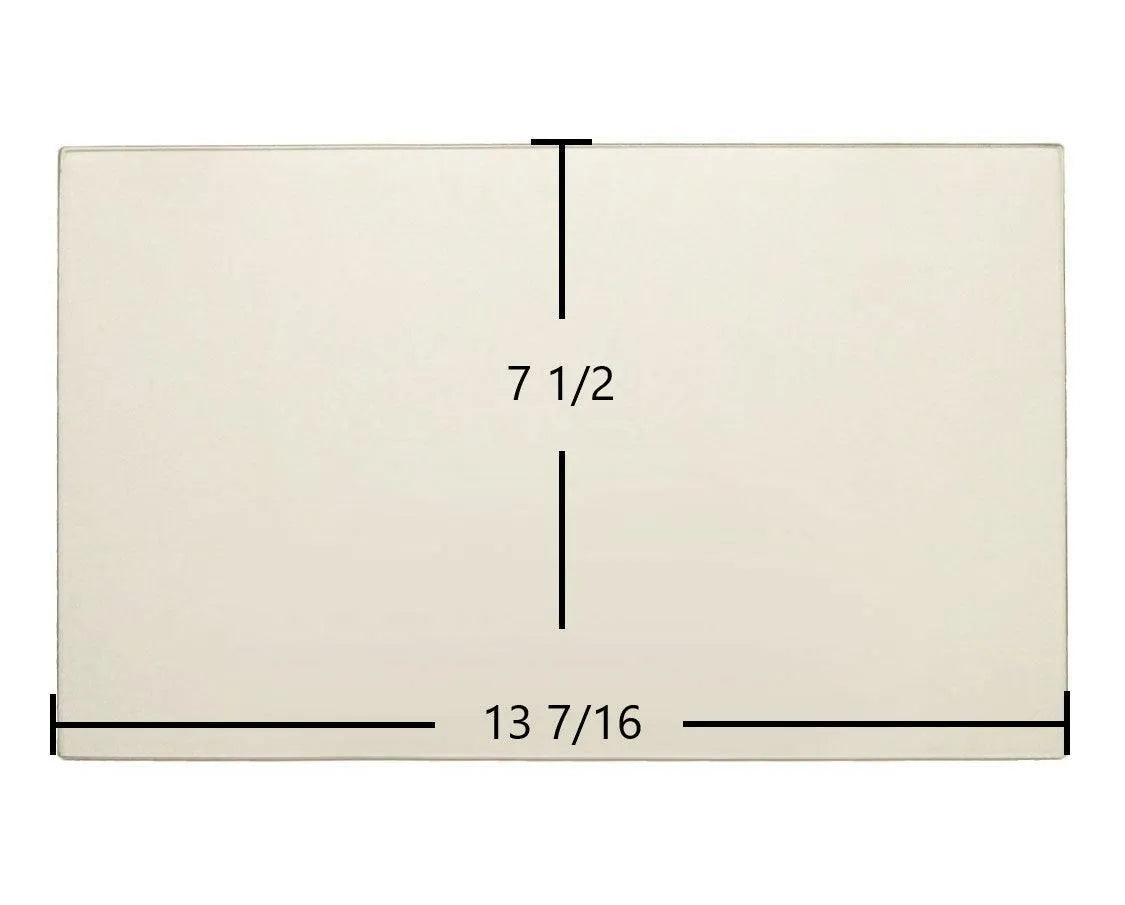 Kozi KSH Large Pellet Stove Ceramic Glass Panel – 13 7/16" x 7 1/2" - Total Hearth