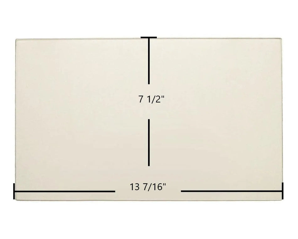 Kozi 100 XL Pellet Stove Ceramic Glass Panel – 13 7/16" x 7 1/2" (Part #GLSOXL00) - Total Hearth