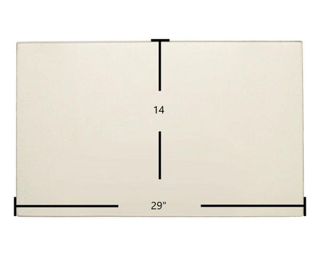 Kozy Heat 811 Ceramic Glass Panel – 29" x 14" (Part #70003) - Total Hearth