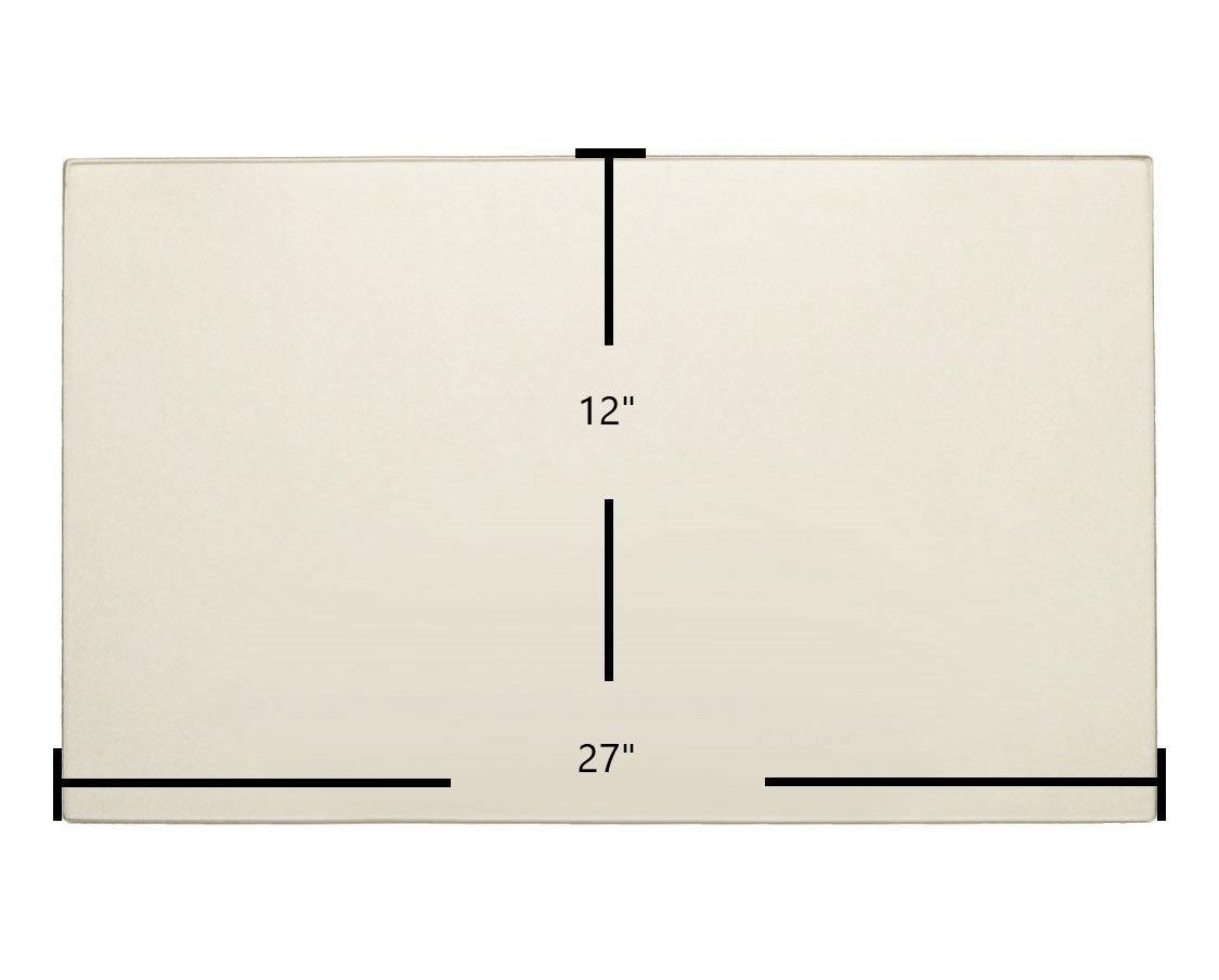 Kozy Heat Sundance 501 / 511 / 711 / 911 Ceramic Glass Panel – 27" x 12" (Part #700008) - Total Hearth