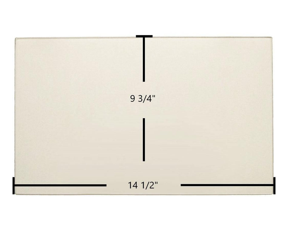 Lopi Heritage Bay / Pioneer Bay Ceramic Glass Panel – 14 1/2" x 9 3/4" (Part #930-05080-1) - Total Hearth