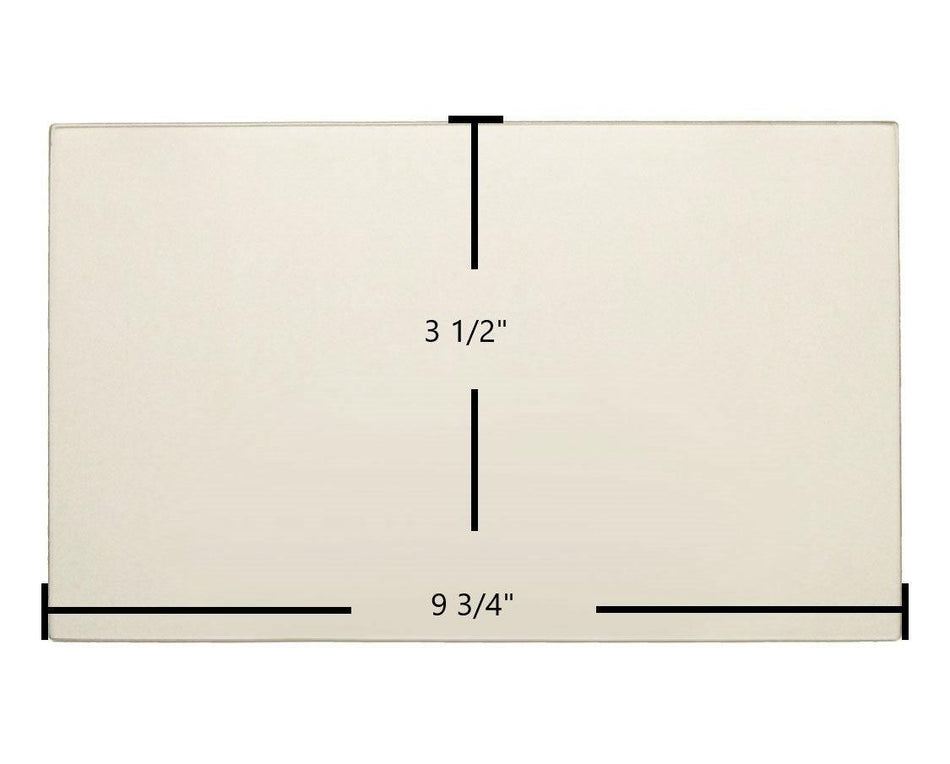 Lopi Heritage Bay / Pioneer Bay Side Ceramic Glass Panel – 9 3/4" x 3 1/2" (Part #930-05081) - Total Hearth