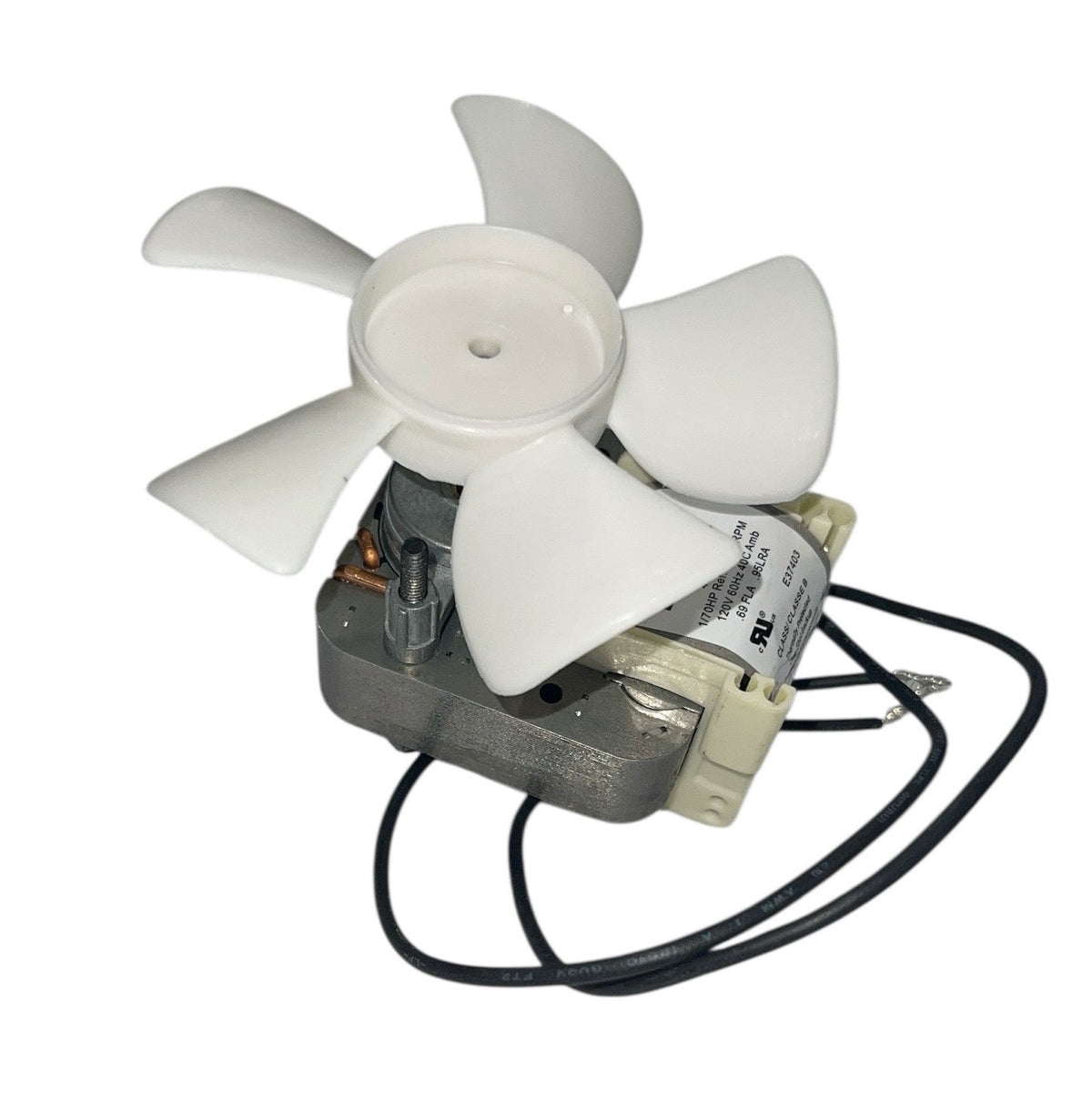 C-Frame Motor 1CFA1A – 1/70 HP Single-Speed Motor with 4¼" Plastic Blade (OEM Dayton Replacement) - Total Hearth
