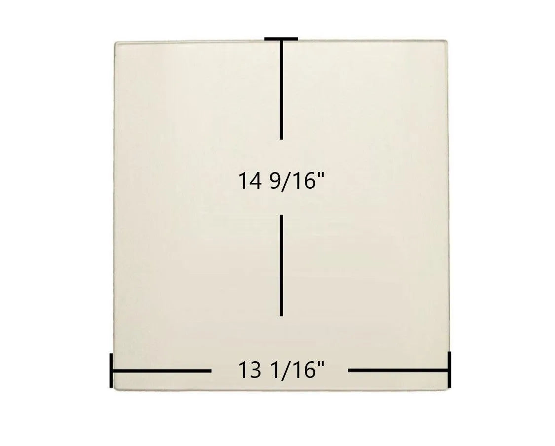 Malm Imperial Carousel Door Glass (Ceramic) – 13-1/16" x 14-9/16" x 3/16" | Post-1994 Replacement Panel | CG-1314 - Total Hearth