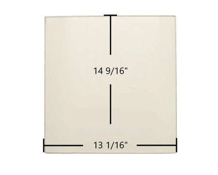 Malm Imperial Carousel Door Glass (Ceramic) – 13-1/16" x 14-9/16" x 3/16" | Post-1994 Replacement Panel | CG-1314 - Total Hearth