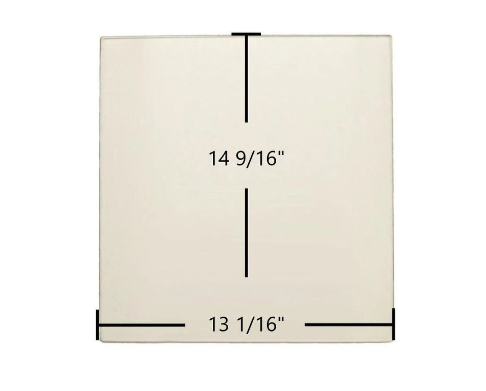 Malm Imperial Carousel Door Glass (Ceramic) – 13-1/16" x 14-9/16" x 3/16" | Post-1994 Replacement Panel | CG-1314 - Total Hearth