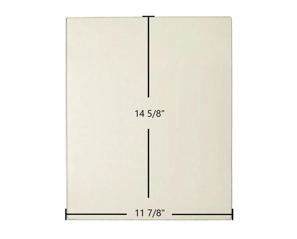Malm Imperial Carousel Door Glass (Ceramic) – 11-7/8" x 14-5/8" x 3/16" | Pre-1994 Replacement Panel | CG-1114 - Total Hearth