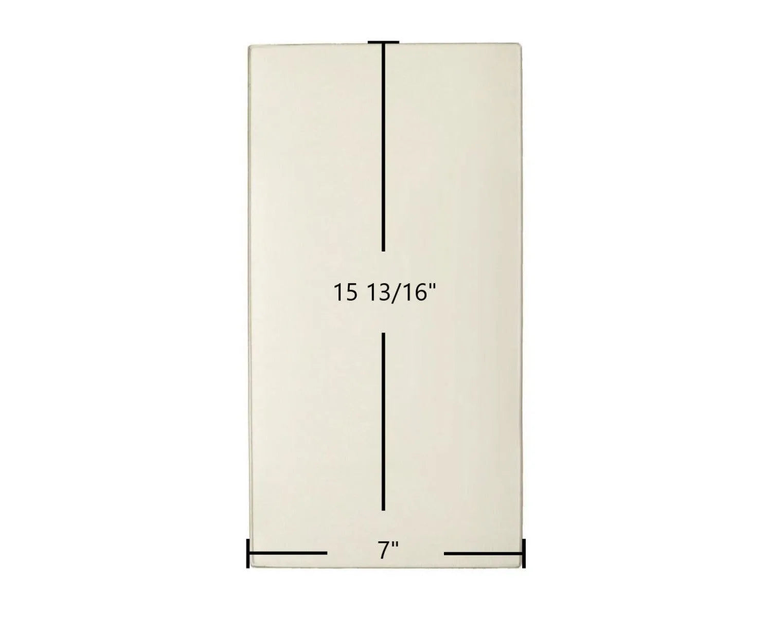 Malm Imperial Carousel Side Glass (Ceramic) – 7" x 15-13/16" x 3/16" | Pre-1994 Replacement Panel | CG-715 - Total Hearth