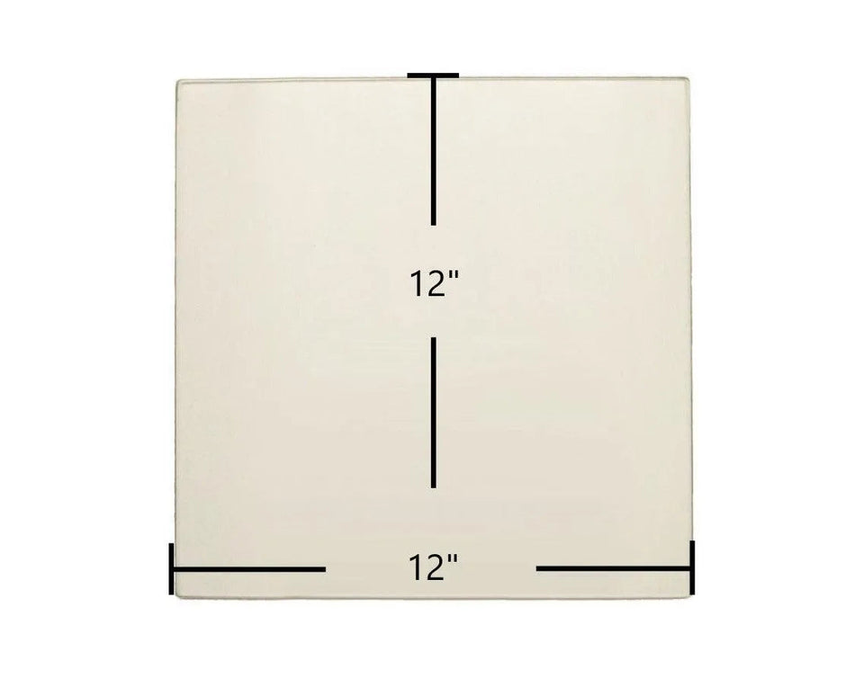 Malm Spin-A-Fire Door Glass (Ceramic) – 12" x 12" x 3/16" | Post-1994 Replacement Panel | CG-1212 - Total Hearth