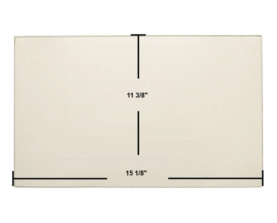 Master Forge 11 3/8" x 15 1/8" Ceramic woodstove glass