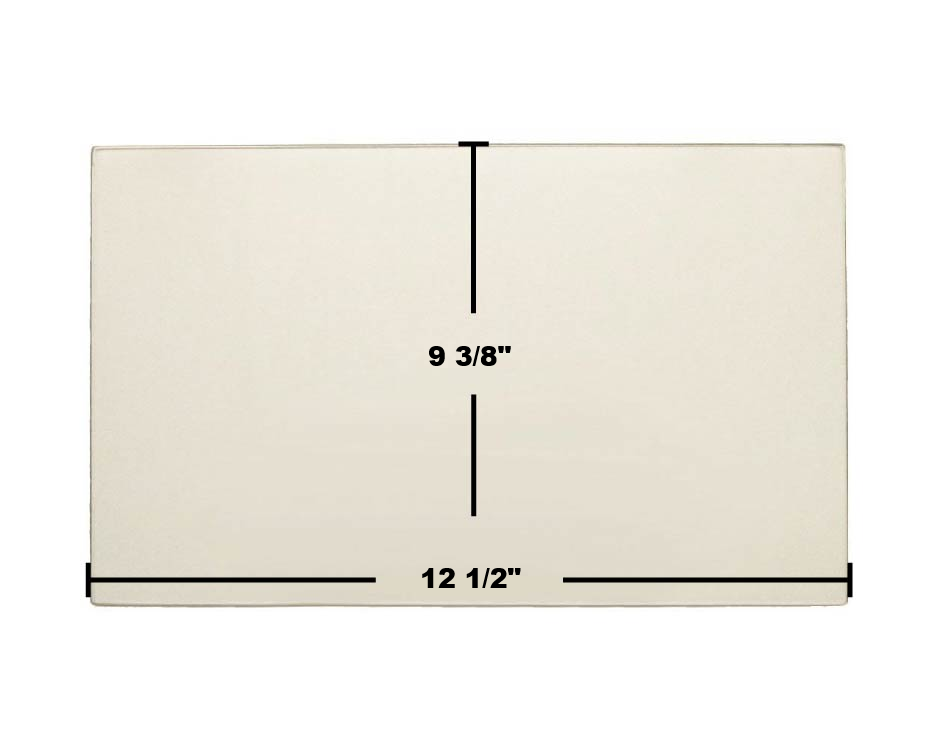 Master Forge 9 3/8" x 12 1/2" Ceramic replacement glass