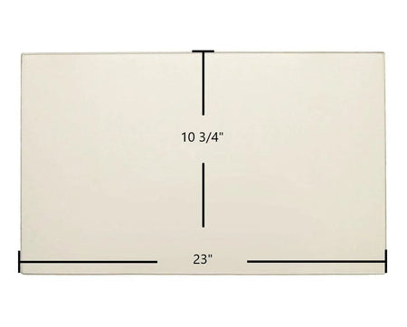 Travis Medium Flush Wood Insert Ceramic Glass Panel – OEM Replacement (23" x 10 3/4") | Part #250-02183 - Total Hearth