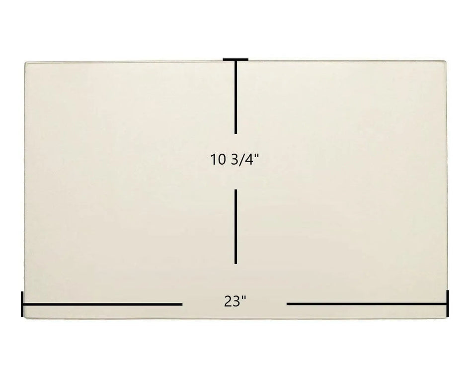 Travis Medium Flush Wood Insert Ceramic Glass Panel – OEM Replacement (23" x 10 3/4") | Part #250-02183 - Total Hearth