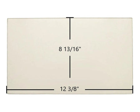 Morso Lion Single Door Ceramic Glass Panel – 12 3/8" x 8 13/16" - Total Hearth