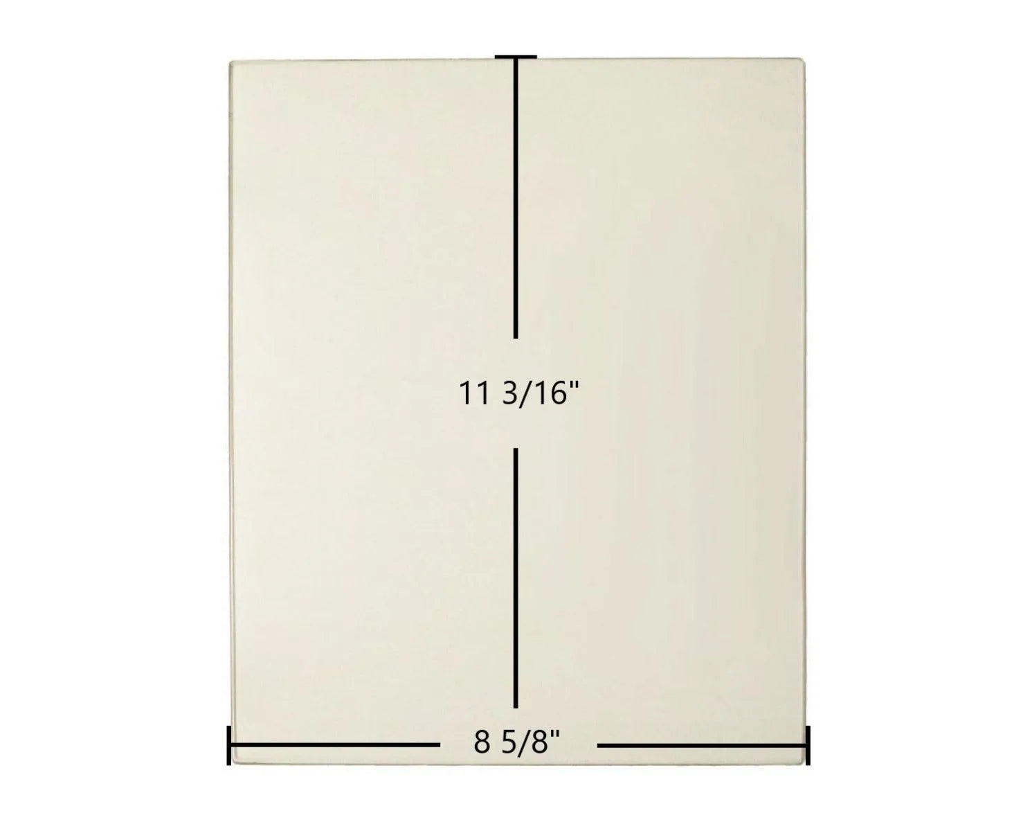 Morso O8 Ceramic Glass Panel – 8 5/8" x 11 3/16" (Part #79000300) - Total Hearth