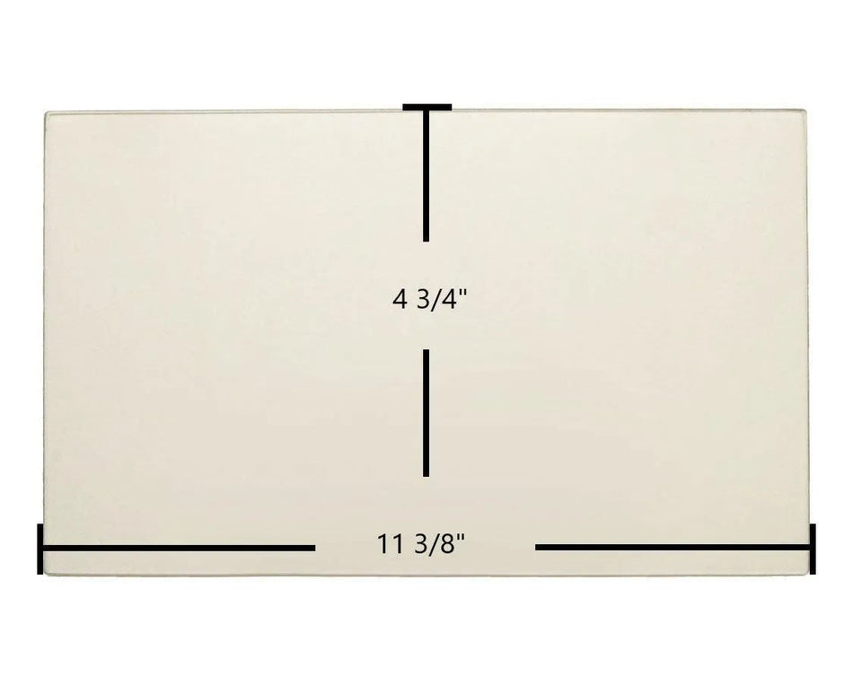 Napoleon NPS40 / NPI40 / NPS45 / NPI45 / GDS28 / GS28 Side Ceramic Glass Panel (11 3/8" x 4 3/4") – Replaces W300-0037 - Total Hearth