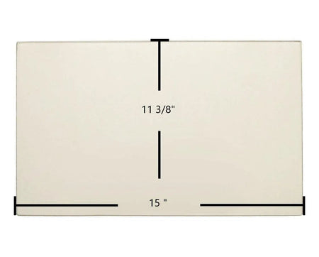 Napoleon NPS40 / NPI40 / NPS45 / NPI45 / GDS28 / GS28 Ceramic Glass Panel (15" x 11 3/8") – Replaces W300-0038 - Total Hearth