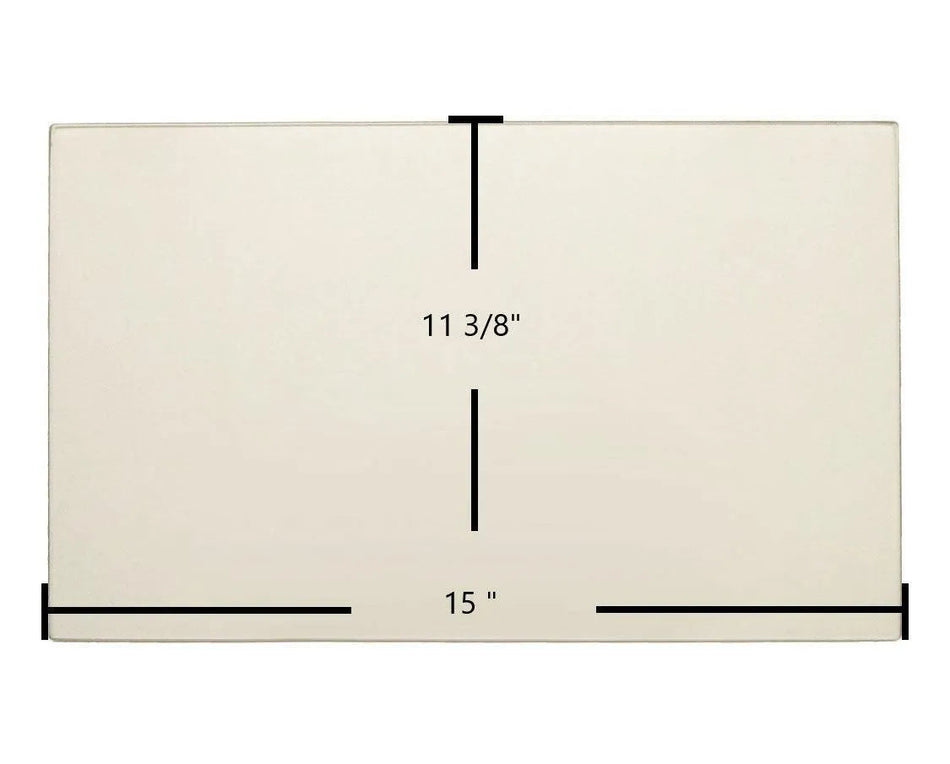 Napoleon NPS40 / NPI40 / NPS45 / NPI45 / GDS28 / GS28 Ceramic Glass Panel (15" x 11 3/8") – Replaces W300-0038 - Total Hearth