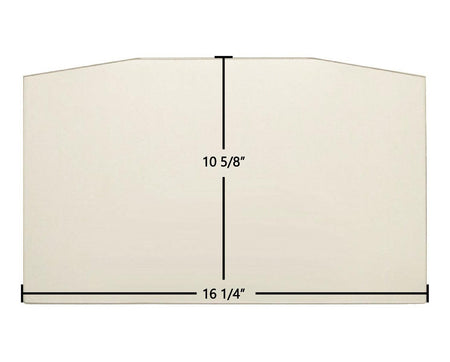 Napoleon Timberline, EPA1000, 1101, 1150, 1400, 1400C, 1400PL, 1402, 1450, 1900, EPA1100, 1100C, EPI1401, Prestige NZ25 Ceramic Glass Panel (16 1/4" x 10 5/8") – Replaces W010-1071 - Total Hearth