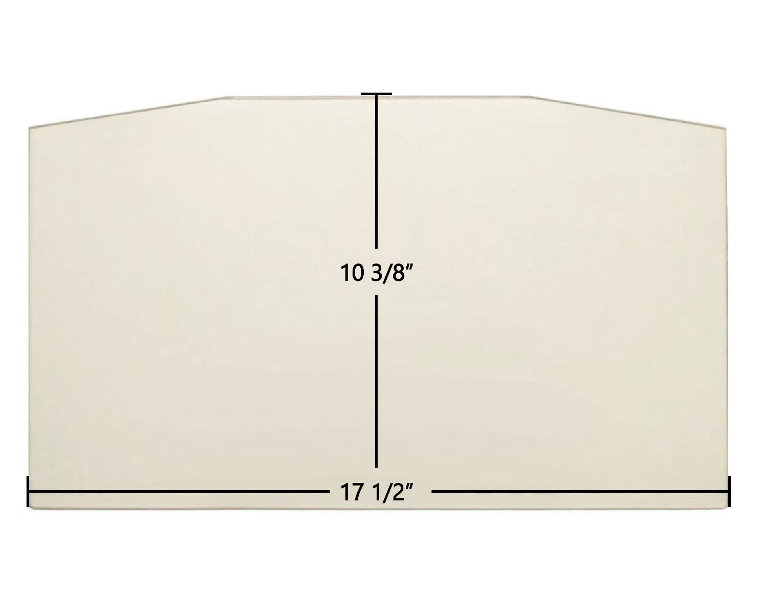 Napoleon Timberwolf EPA 2201 / 2300 / EPI22 Insert Ceramic Glass Panel (17 1/2" x 10 3/8") – Replaces W300-0038, W010-2325 - Total Hearth