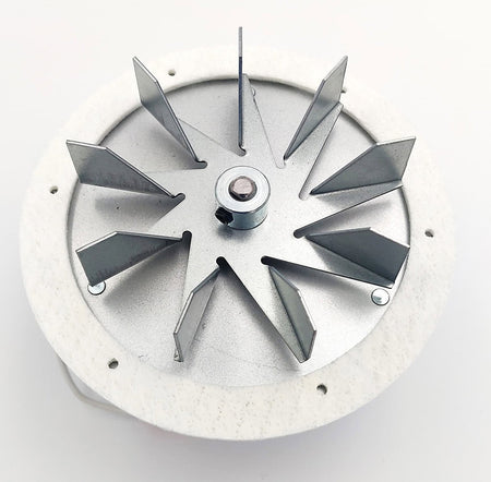 NBK 20141 exhaust impeller and circular mounting plate close-up