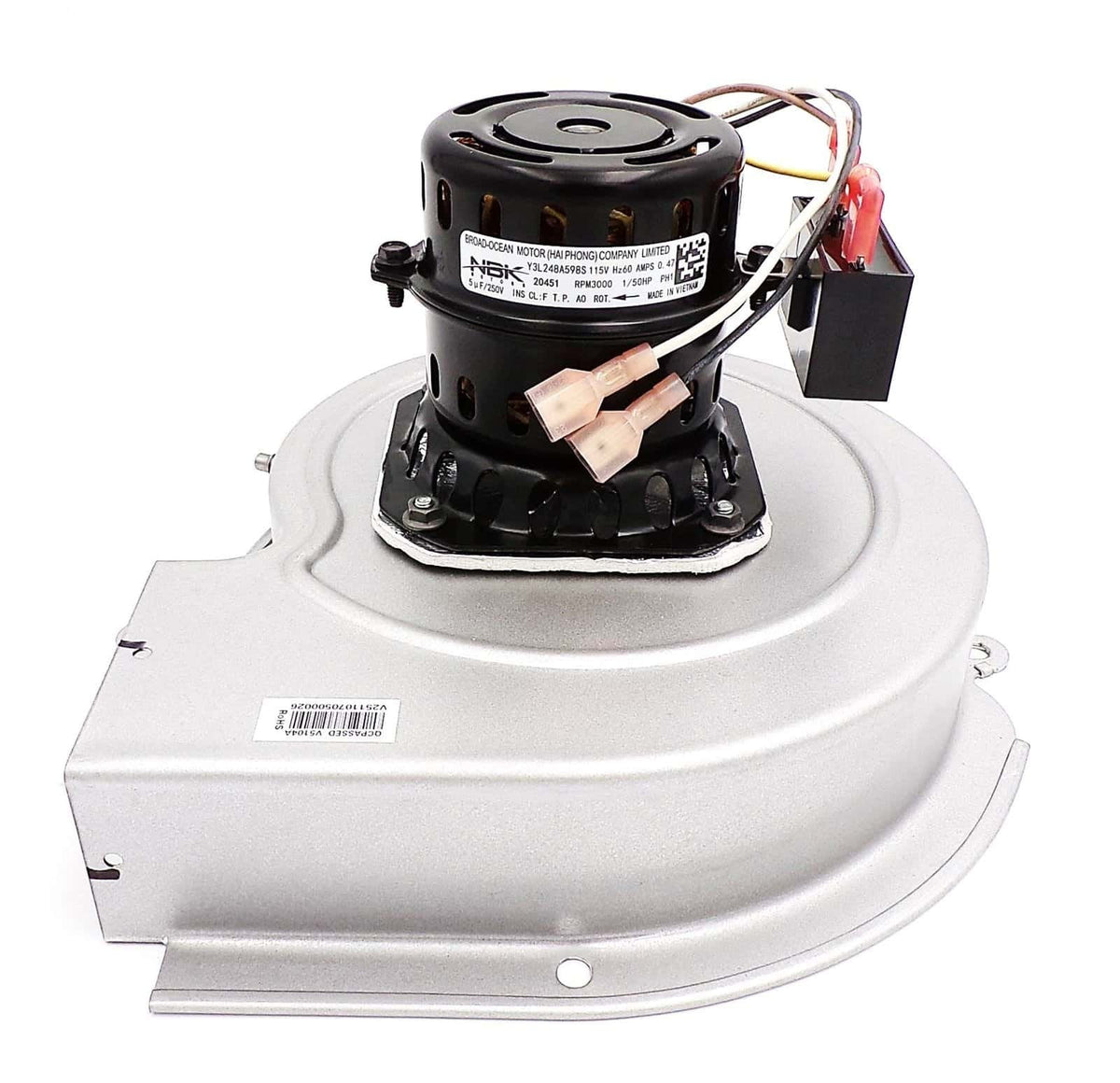 NBK-20451 Draft Inducer Blower Motor, view 1