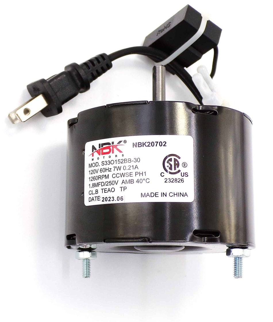 NBK-20702 Ventilation Fan Motor, view 1
