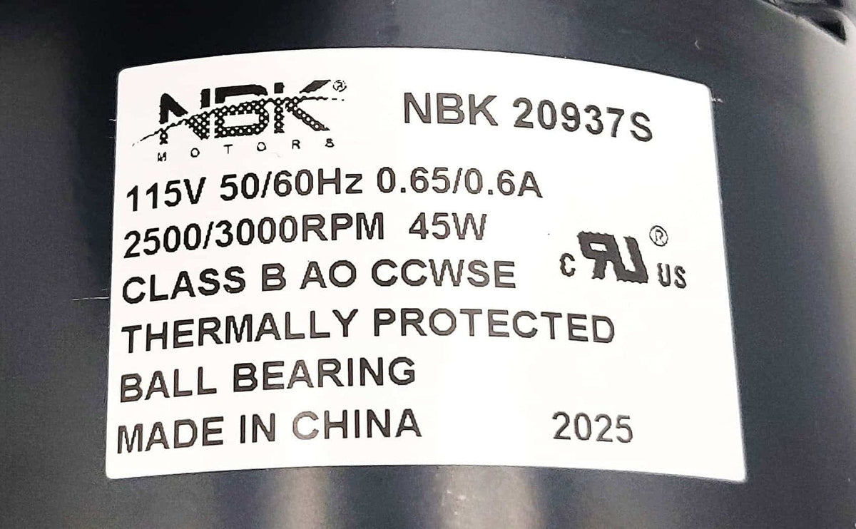 NBK-20937S Greenhouse Inflation Blower, view 3
