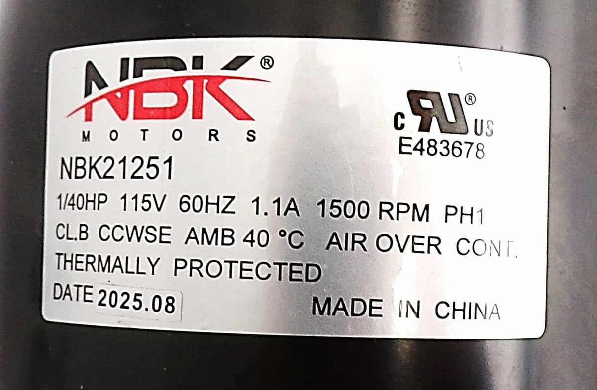 NBK-21251 Multi-Purpose Fan Motor, view 2